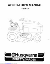 Husqvarna YT161H Operator's Manual