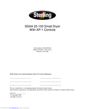 Sterling SDAA 25-100 User Manual