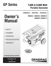 Generac Power Systems 005625-0 Owner's Manual