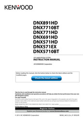Kenwood DNX891HD Instruction Manual