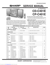 Sharp CD-C401E Service Manual