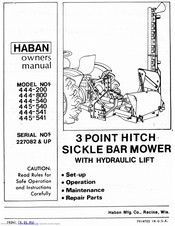 Haban 445-540 Owner's Manual