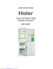 Haier HRF-265F User Instructions