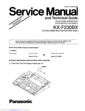Panasonic KX-F230BX Service Manual And Technical Manual