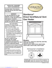 Vermont Castings Stardance SDDVTCSEB Homeowner's Installation And Operating Manual