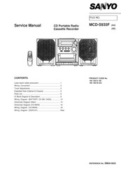 Sanyo MCD-S935F Service Manual