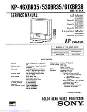 Kenwood KP-61XBR38 Service Manual