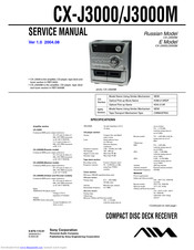 Aiwa CX-J3000 Service Manual
