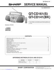 Sharp QT-CD161 Service Manual