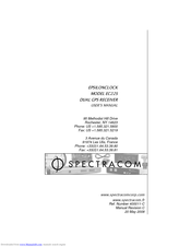 Spectra EC22S User Manual