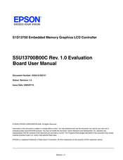 Epson S5U13700B00C User Manual