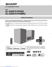 Sharp XL-DAB151PH Operation Manual