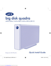 Lacie big disk quadra Quick Install Manual