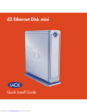 Lacie d2 Ethernet Disk mini Quick Install Manual