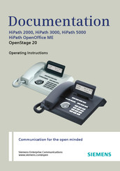 Siemens HiPath 3000 V3.0 or later Gigaset M1 Professional Operating Instructions Manual
