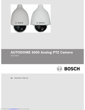 Bosch AUTODOME 5000 Operation Manual