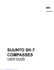 Suunto SK-7 User Manual