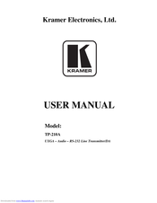 Kramer TP-210A User Manual