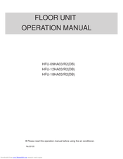 Haier HFU-12HA03/R2(DB) Operation Manual