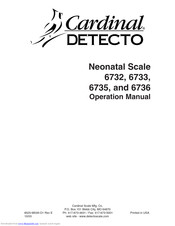 Cardinal Detecto 6732 Operation Manual