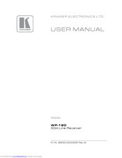 KRAMER WP-120 User Manual