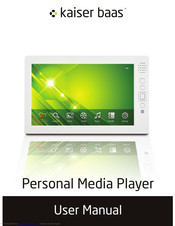 Kaiser Baas Personal Media Player User Manual