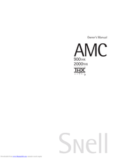 Snell AMC 2000THX Owner's Manual