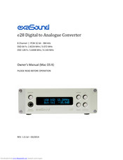 ExaSound e28 Owner's Manual