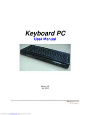 DMP Electronics Keyboard PC User Manual