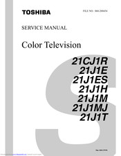 Toshiba 21CJ1R Service Manual