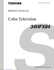 Toshiba 34HFX84 Service Manual