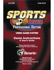 Senario Sports Trivia 21155 User Manual
