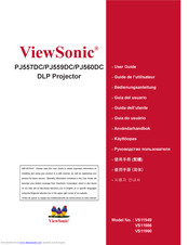 ViewSonic PJ557DC User Manual