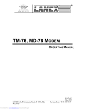 Lanex TM-76 Operating Manual