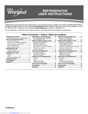 Whirlpool WRS325FNAM User Instructions