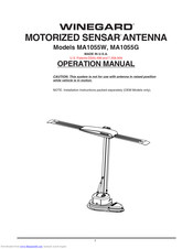 Winegard MA1055W Operation Manual