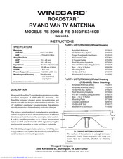 Winegard ROADSTAR RS3460B Instructions