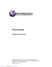 UTStarcom PLS-7075 Phone Manual
