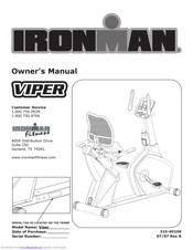 Ironman Fitness Viper 315-00109 Owner's Manual