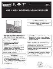 Weber Summit 42377 Installation  & Owners Manual