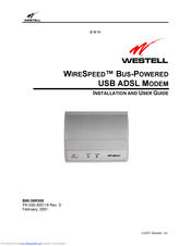 Westell Technologies WIRESPEED B90-36R305 Installation And User Manual