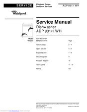 Whirlpool ADP 931/1 WH Service Manual