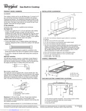 Whirlpool GLS3665R Dimensions And Installation Information
