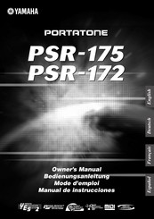 Yamaha Portatone PSR-175 Manual De Instrucciones