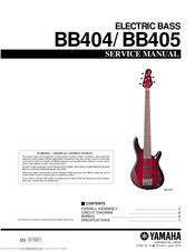 Yamaha BB404 Service Manual