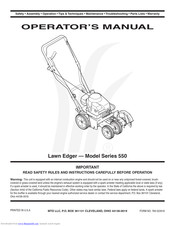 Mtd 550 Series Operator's Manual