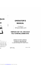 Simpson Model 464 Digital Multimeter Operator's Manual ORIGINAL  with Schematic 