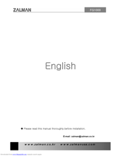 ZALMAN FPSGUN FG1000 User Manual
