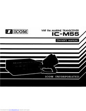 Icom IC-M55 Owner's Manual