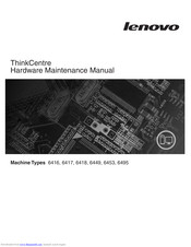 Lenovo ThinkCentre 6416 Maintenance Manual